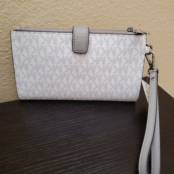 Michael kors Jet Set Medium Double Zip Wristlet Wallet - Picture 5 of 8